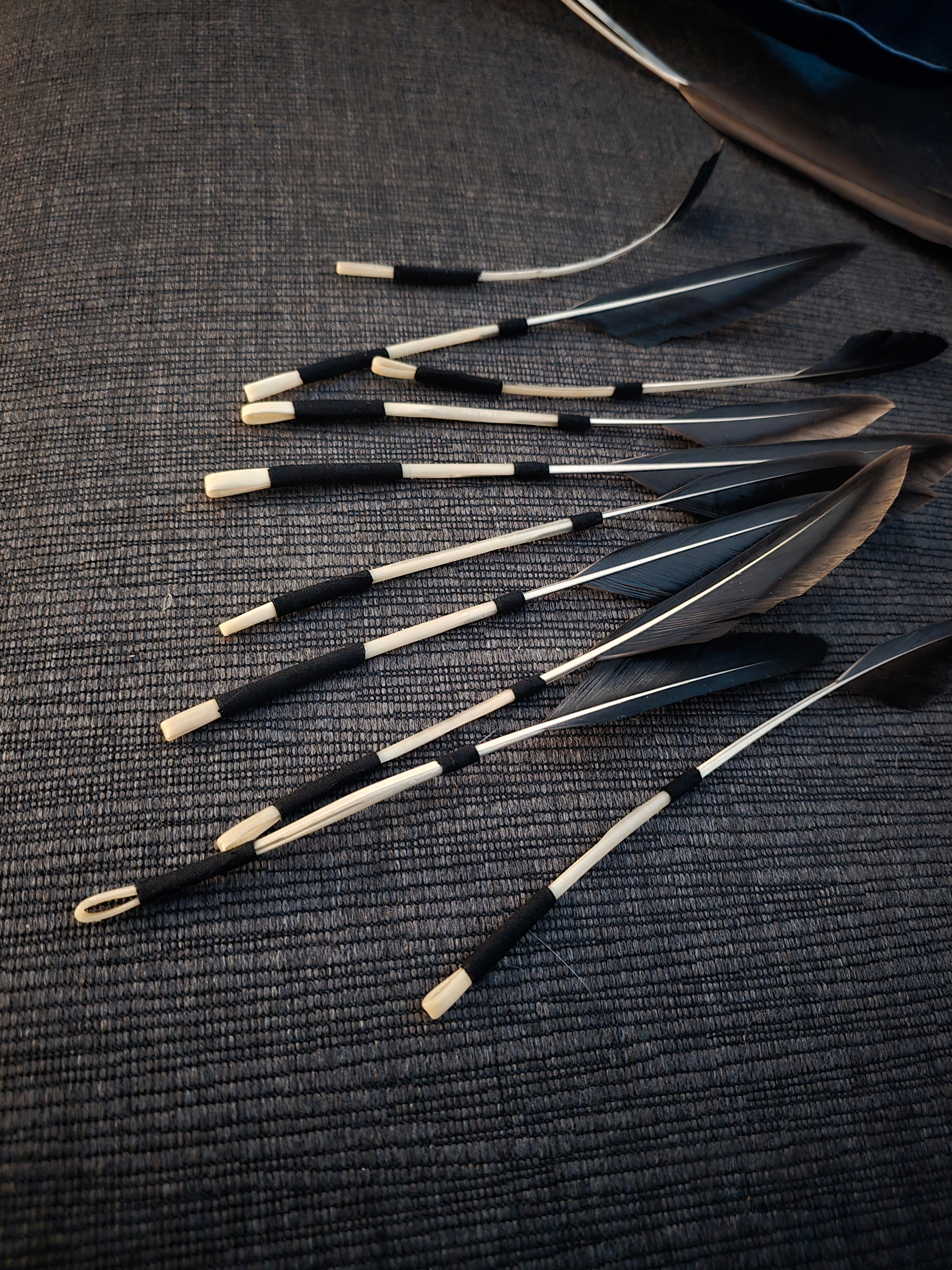 Feather quill plectrum