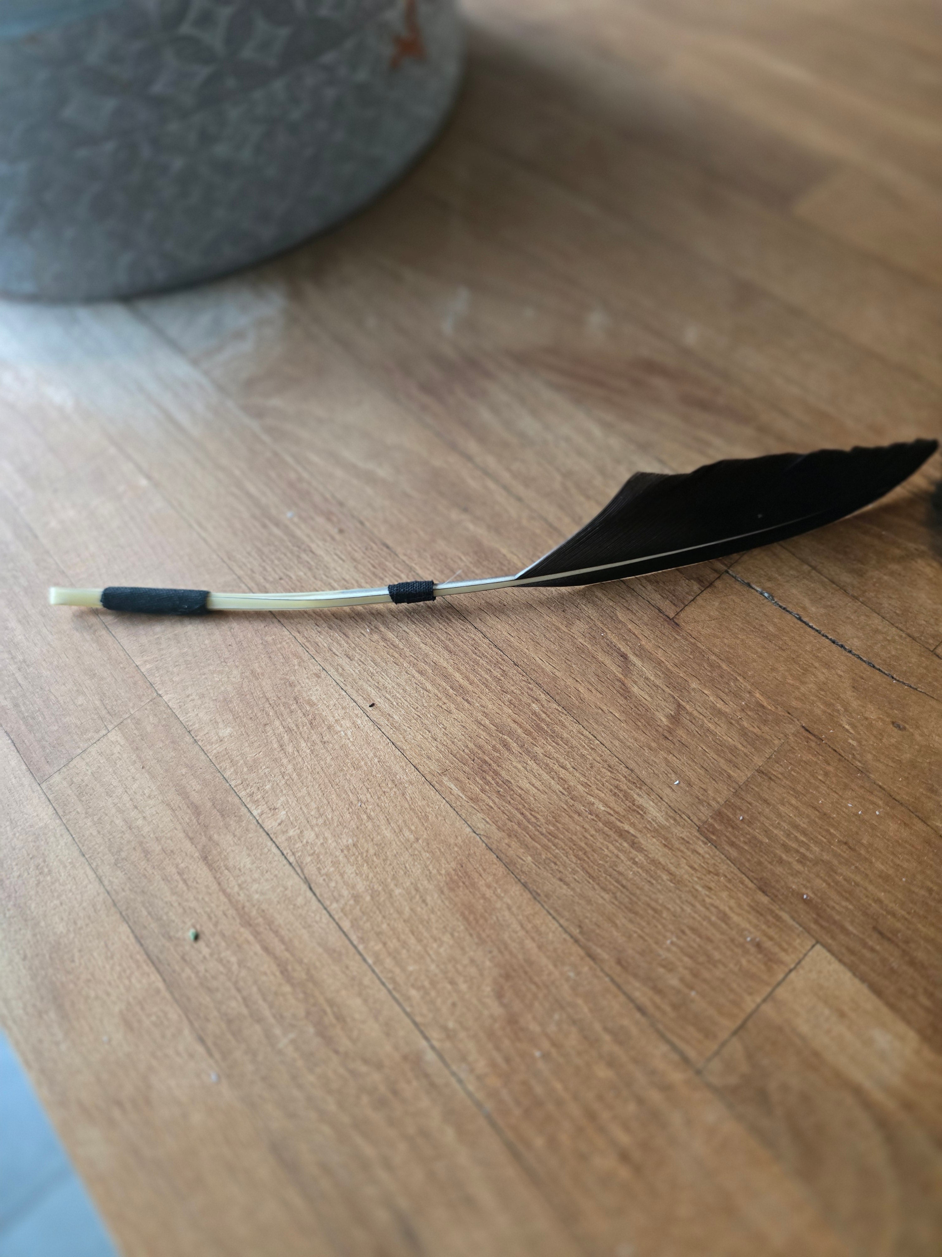 Feather quill plectrum